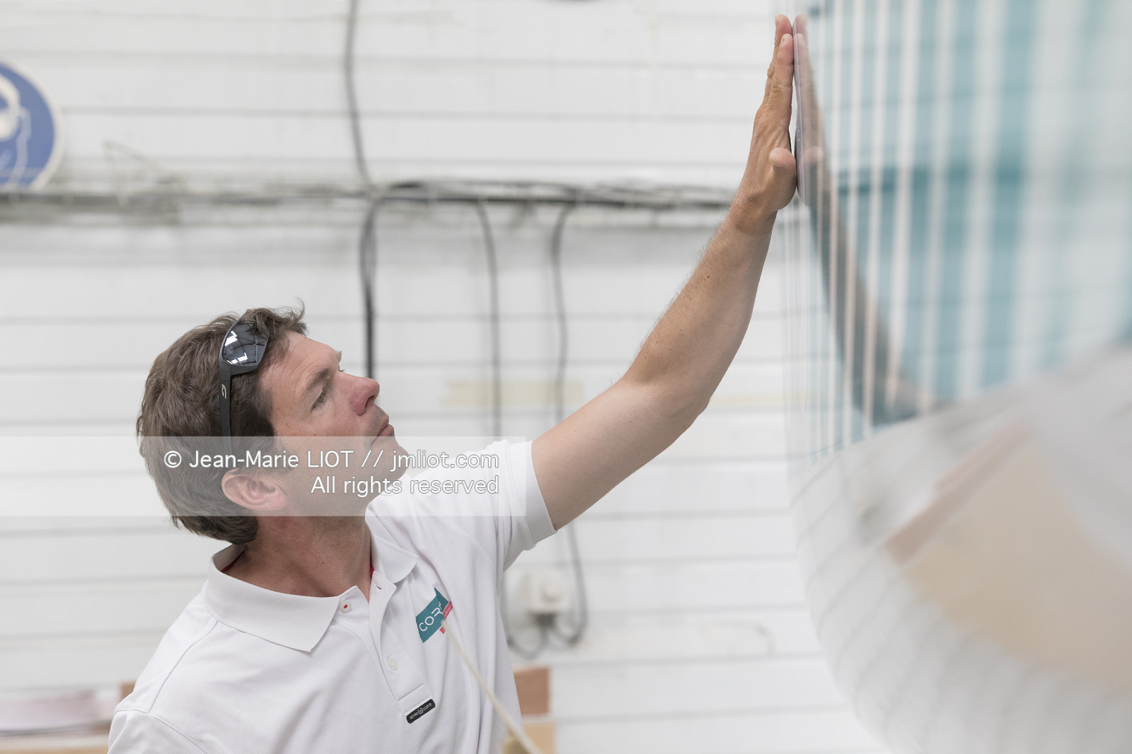 NICOLAS TROUSSEL 2018 - CLASS 40 CORUM - CHANTIER - PORTRAIT