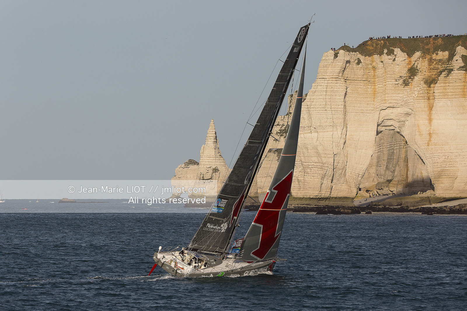 Départ de la Transat Jacques Vabre, le 25 octobre 2015 au Havre.- Photo Jean Marie Liot   DPPI.