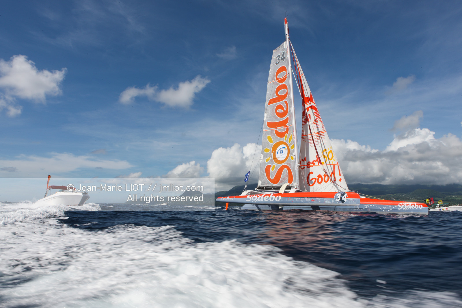 ROUTE DU RHUM 2010 - MAXI TRIMARAN SODEBO - THOMAS COVILLE