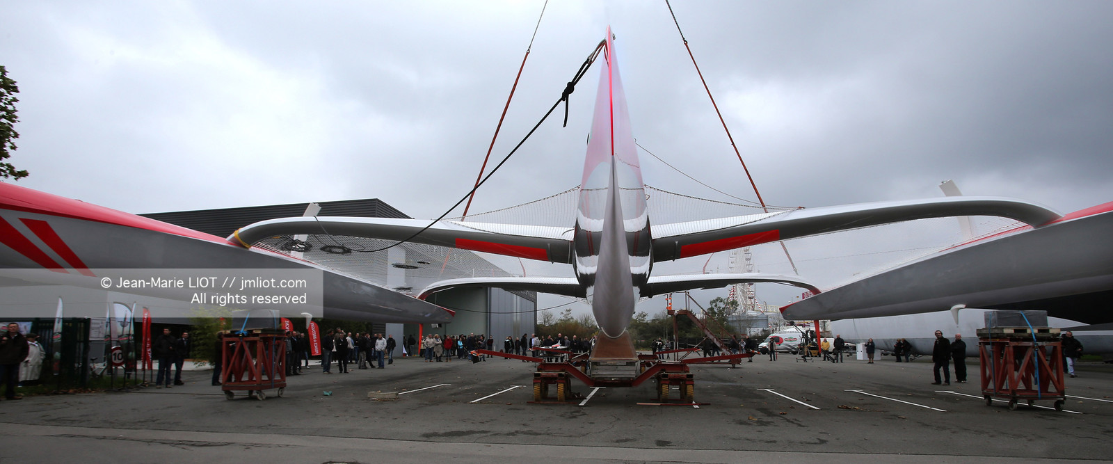 SAILING - MAXI 80 PRINCE DE BRETAGNE - LAUNCH.