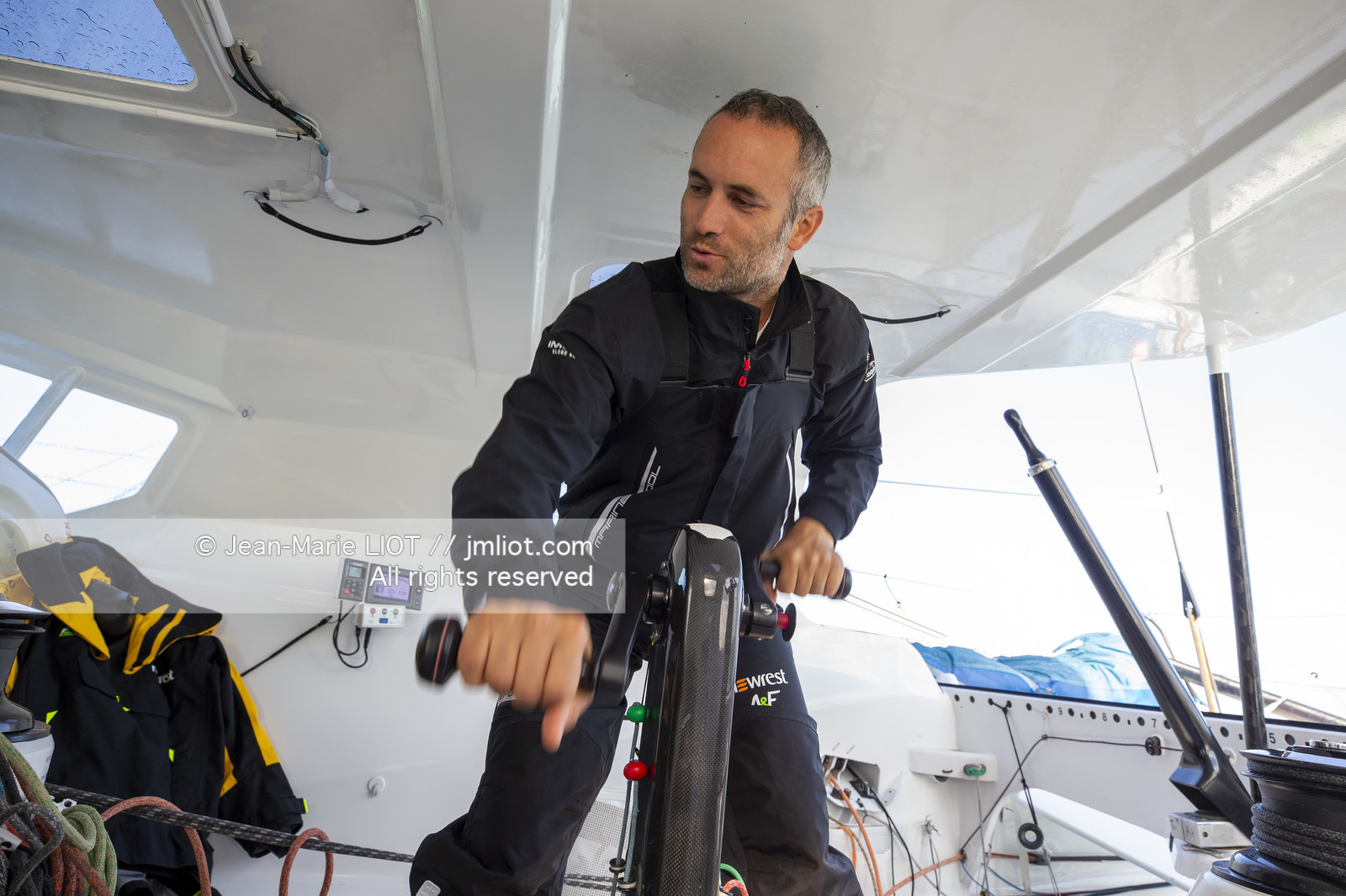 FABRICE AMEDEO ET ERIC PERON - TRANSAT JACQUES VABRE 2019 - A BORD