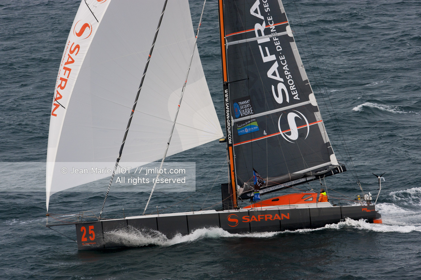 Novembre 2011 Départ de la Transat Jacques Vabre du  Havre et à destination de la Guadeloupe. Photo © Jean-Marie Liot.